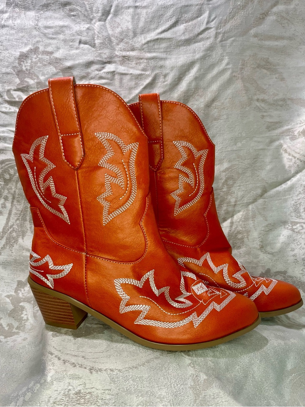 Embroidered Western Ankle Boot - Picture 5 of 10